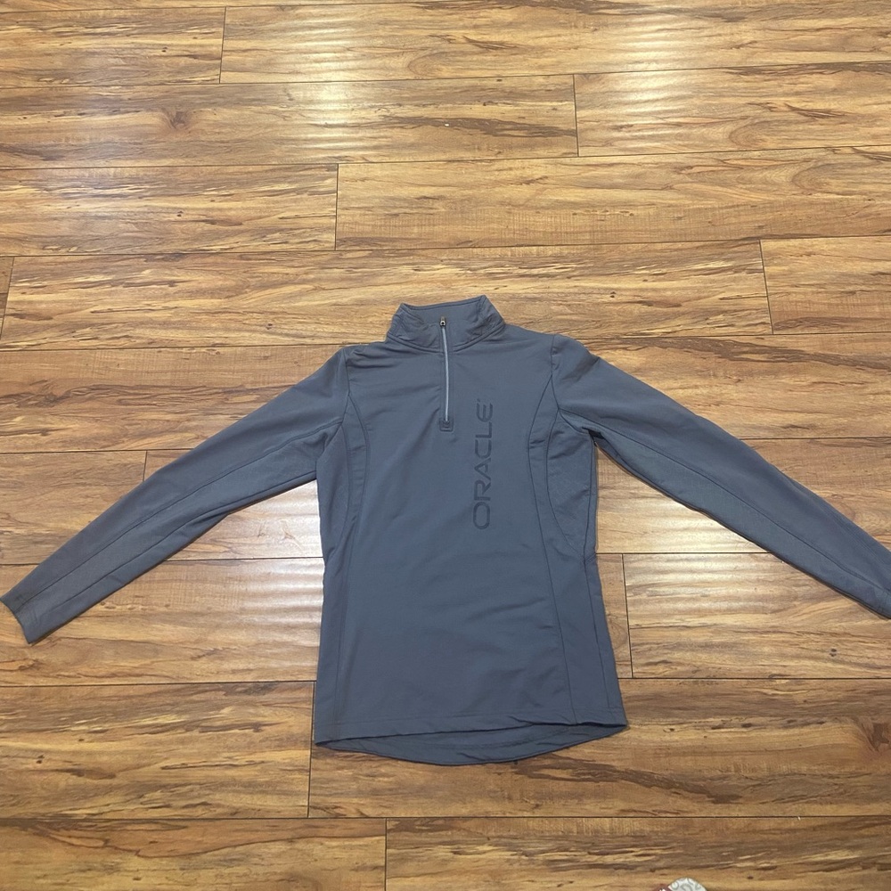 Elevate Women's Long Sleeve Quarter-Zip Performance Top - Gray